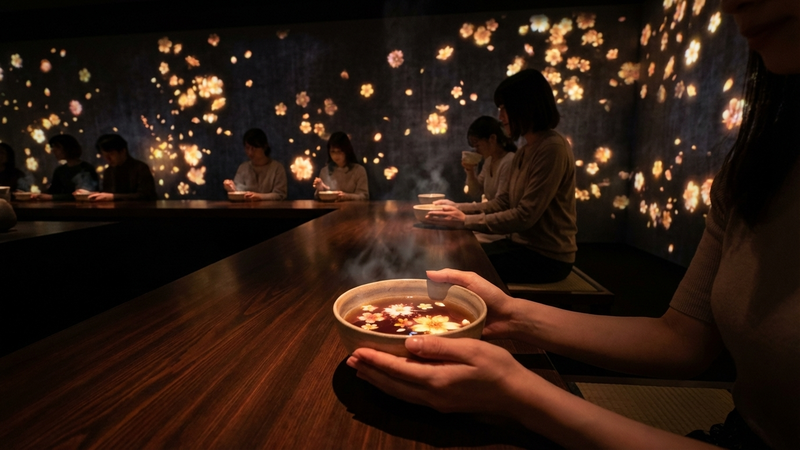 チームラボボーダレス (麻布台ヒルズ)の別の角度