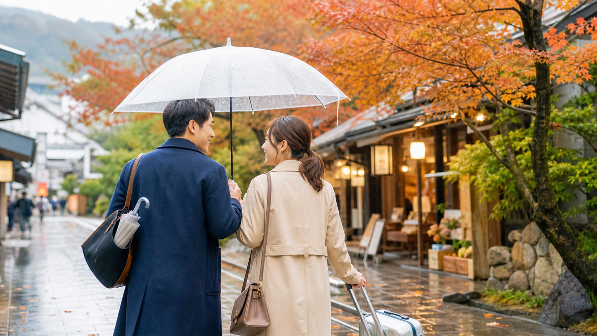 Q4: デートや旅行先で急な雨に降られたらどうする？スマートな対処法は？