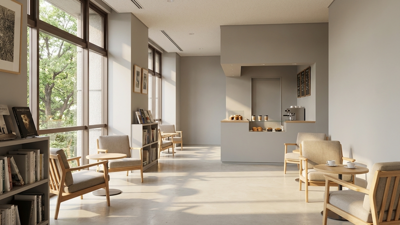 目黒区美術館の別の角度