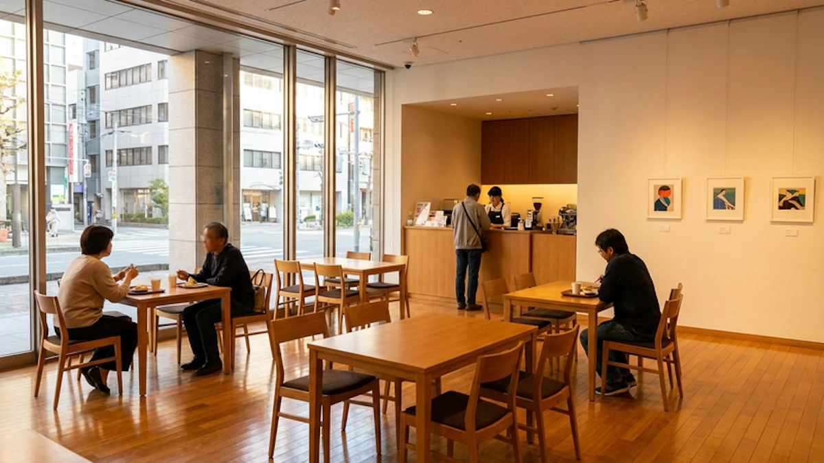 福岡アジア美術館の別の角度