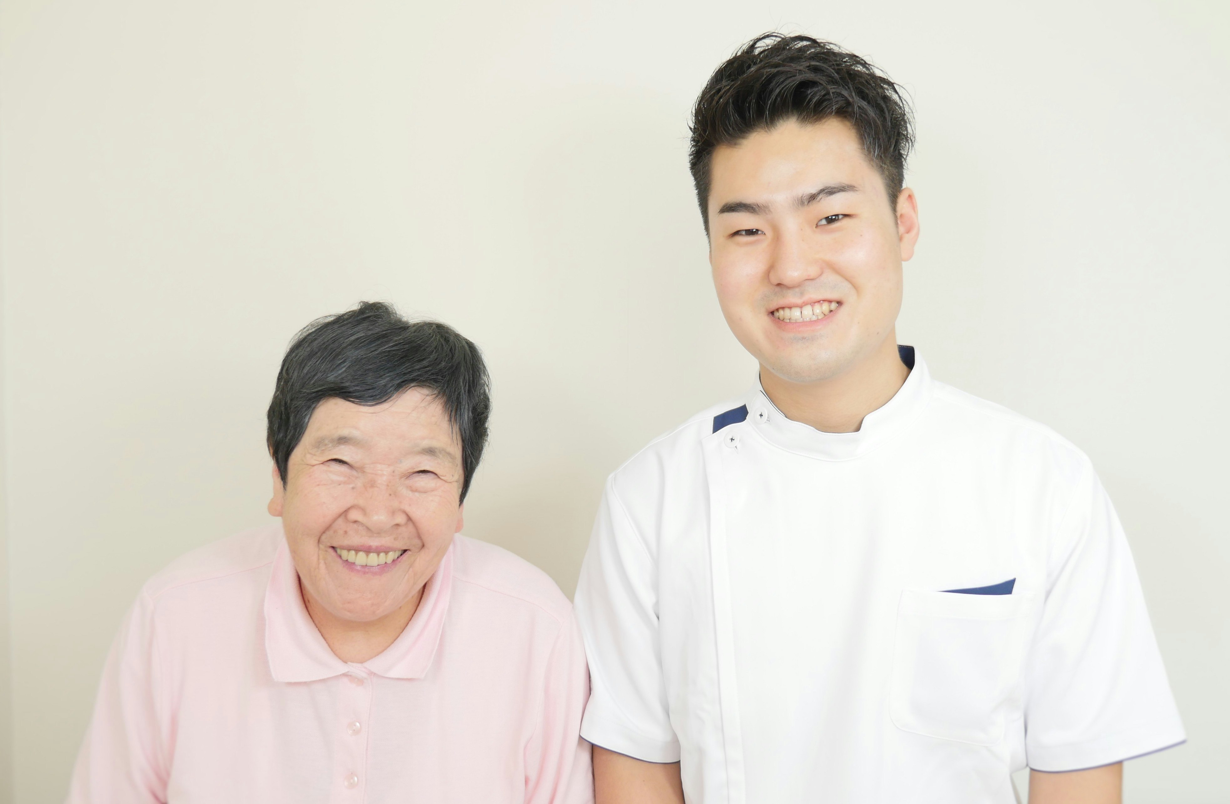 笑顔の患者さん