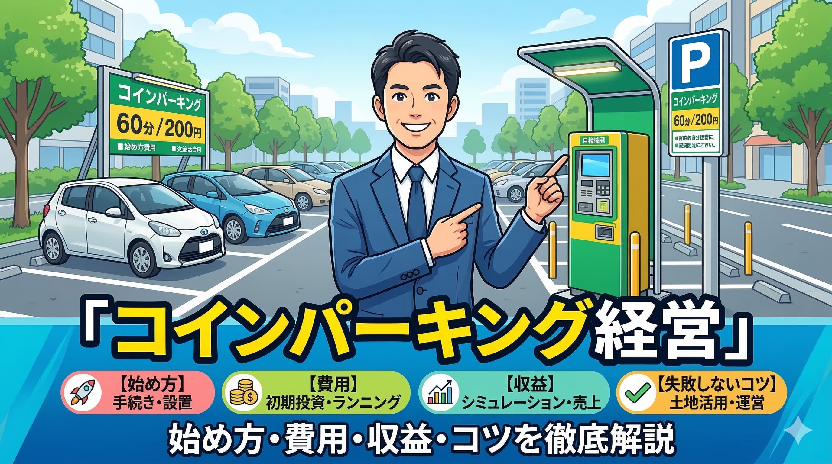 コインパーキング経営とは？始め方・費用・収益・失敗しないコツを徹底解説