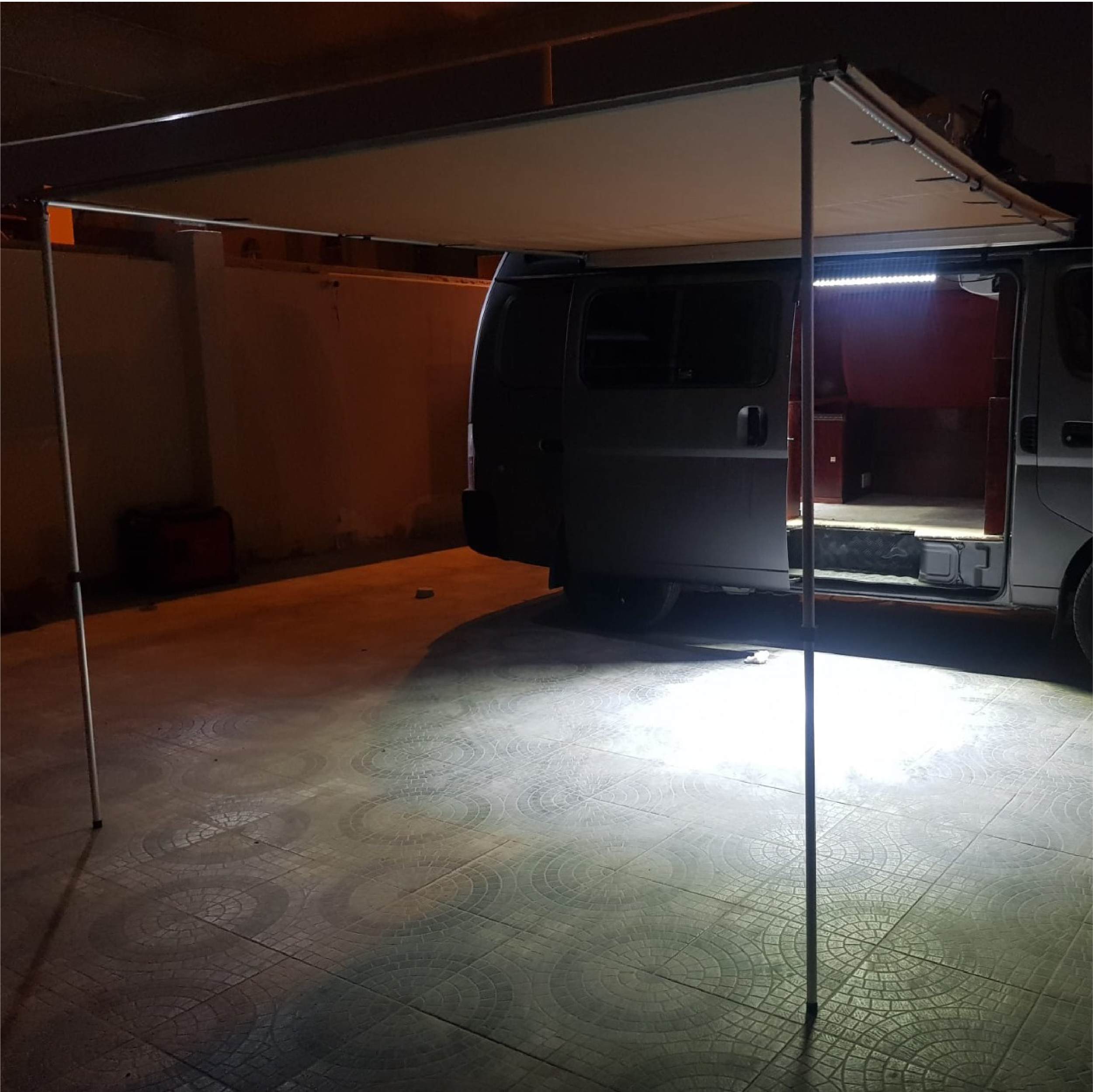 Car side awning