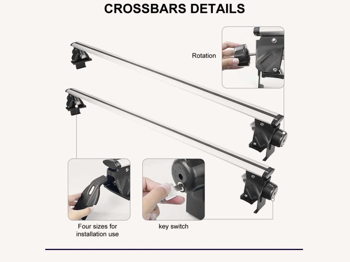 Car crossbar black Universal brand