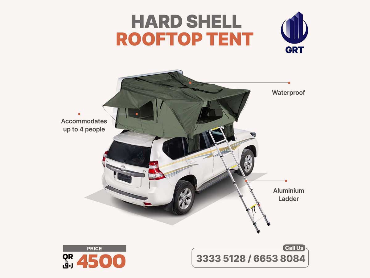 Waterproof Slide Opening Rooftop Tent