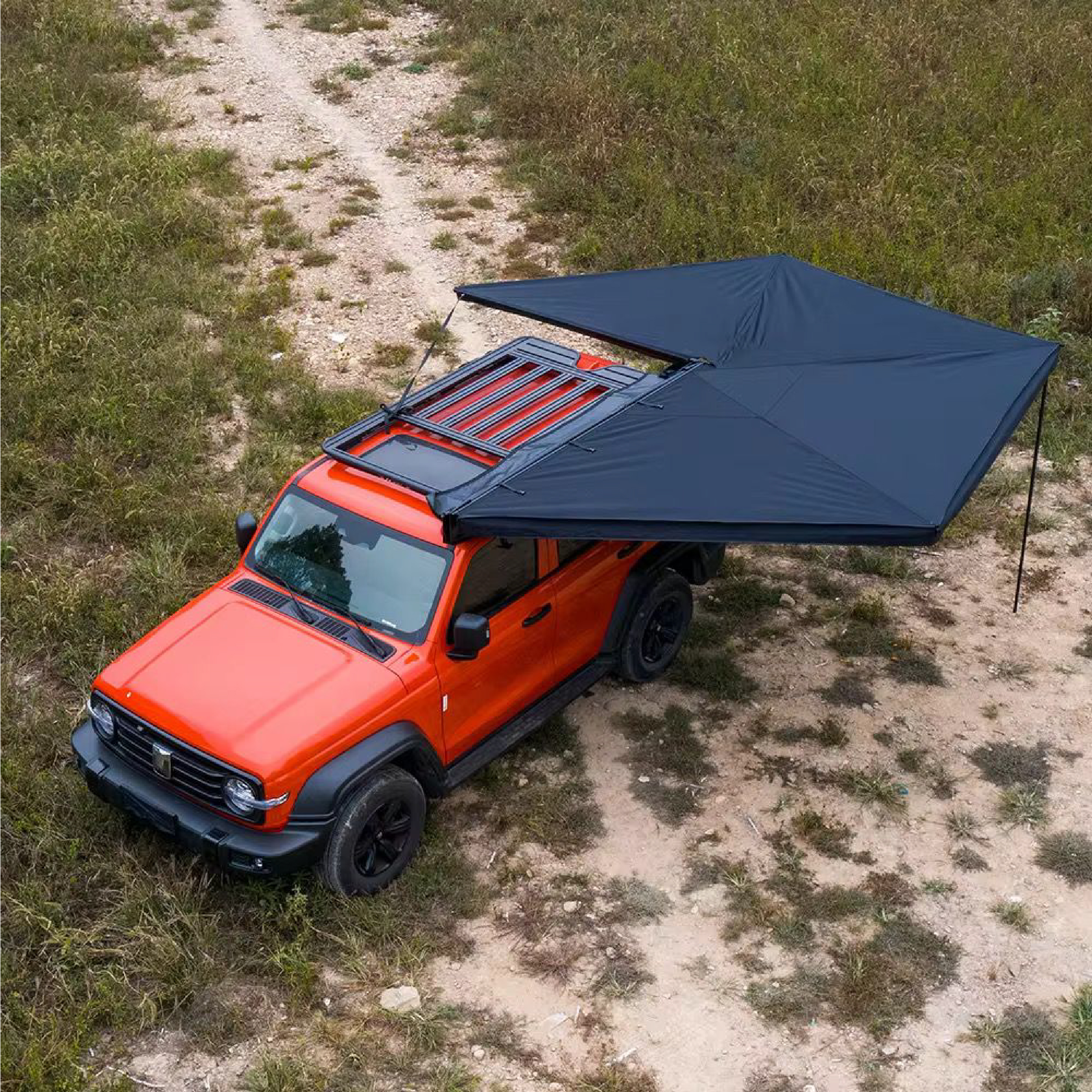 270 Awning 2.5x2.5m Round Heavy Duty Stand Free with Powerful LED Strip