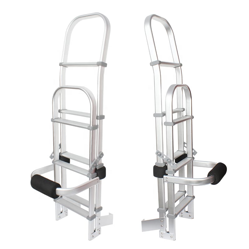 Caravan Folding Ladder with Non-Slip Padded Steps