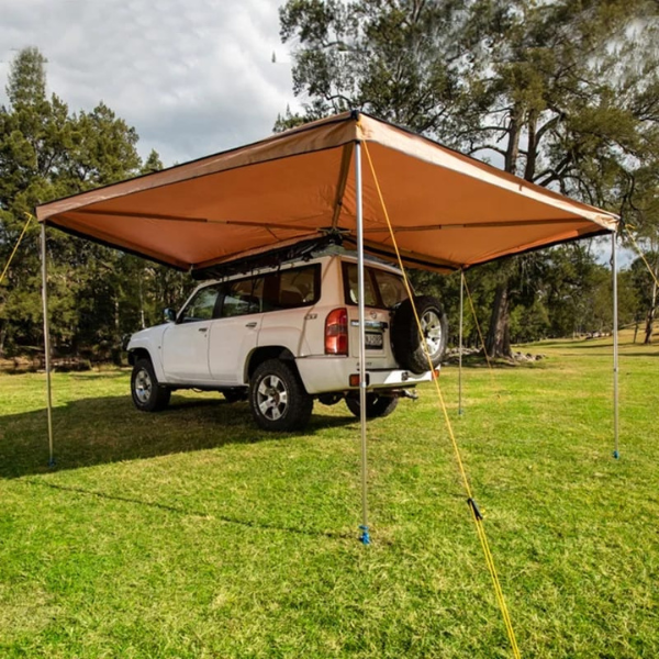 270 Degree 2.5x2.5m Round Car Awning