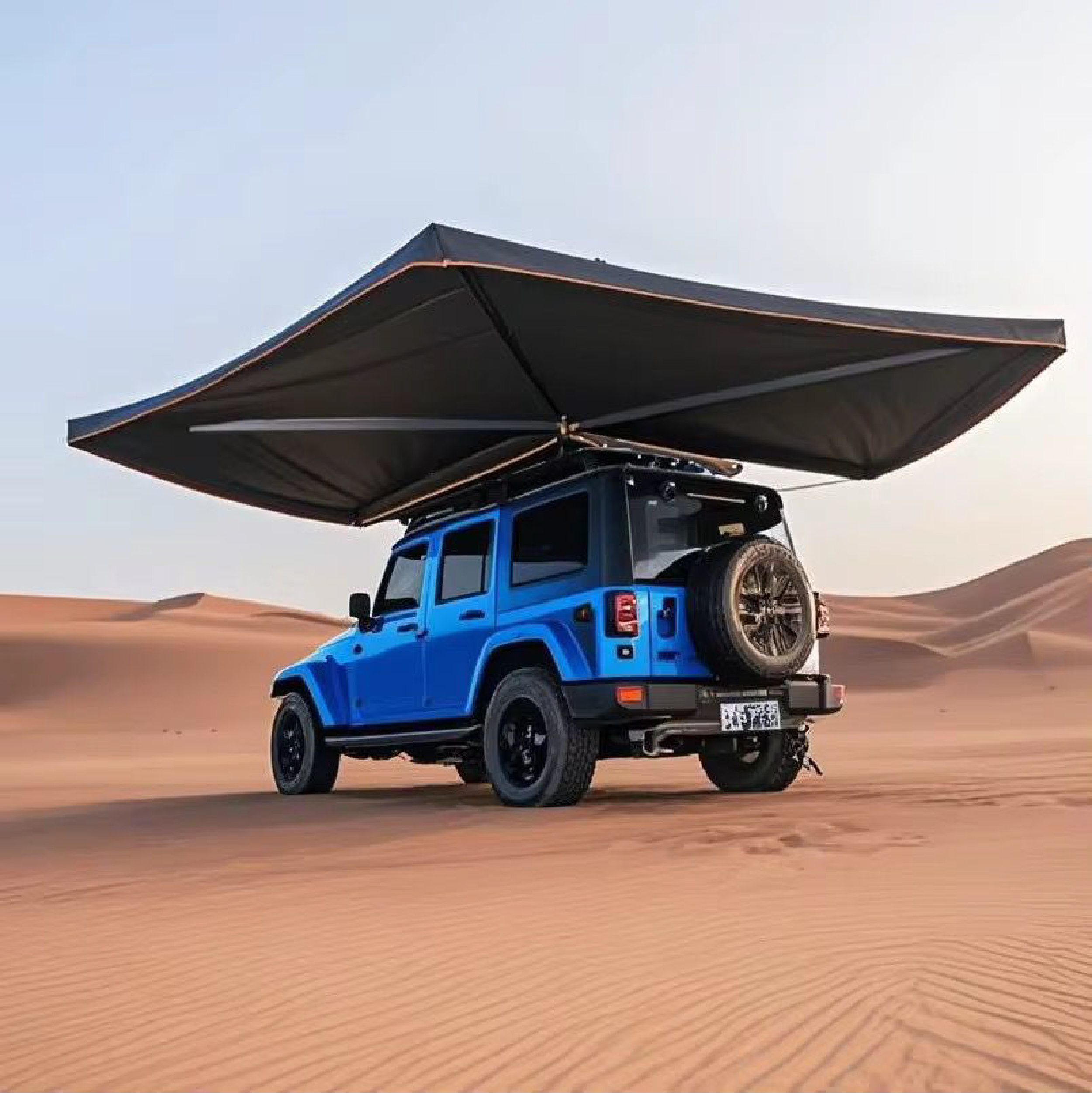 270 Awning 2.5x2.5m Round Heavy Duty Stand Free with Powerful LED Strip