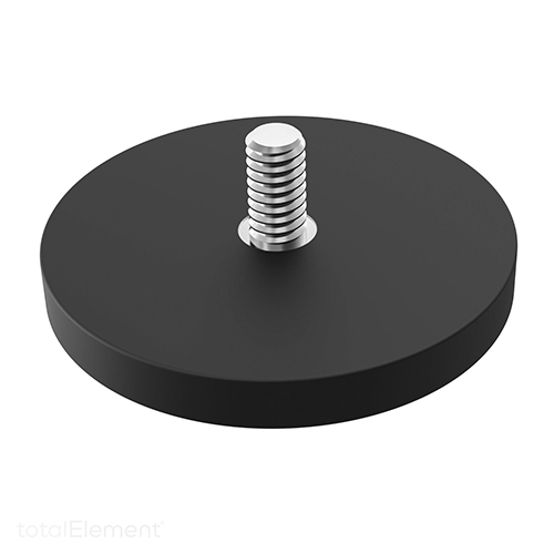 Heavy-Duty Round Magnet with Rubber