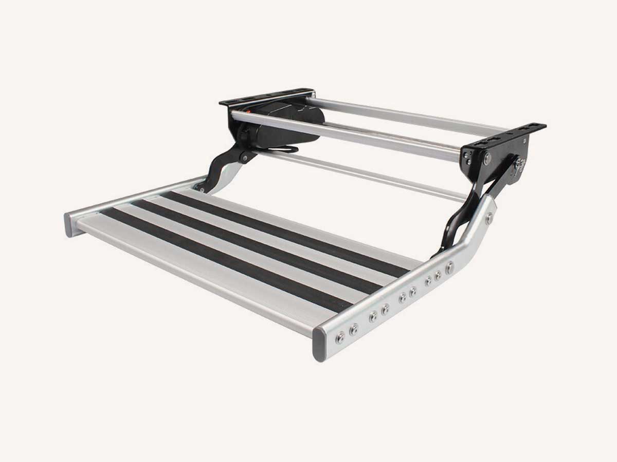 Single-Step Aluminum Folding Caravan Step