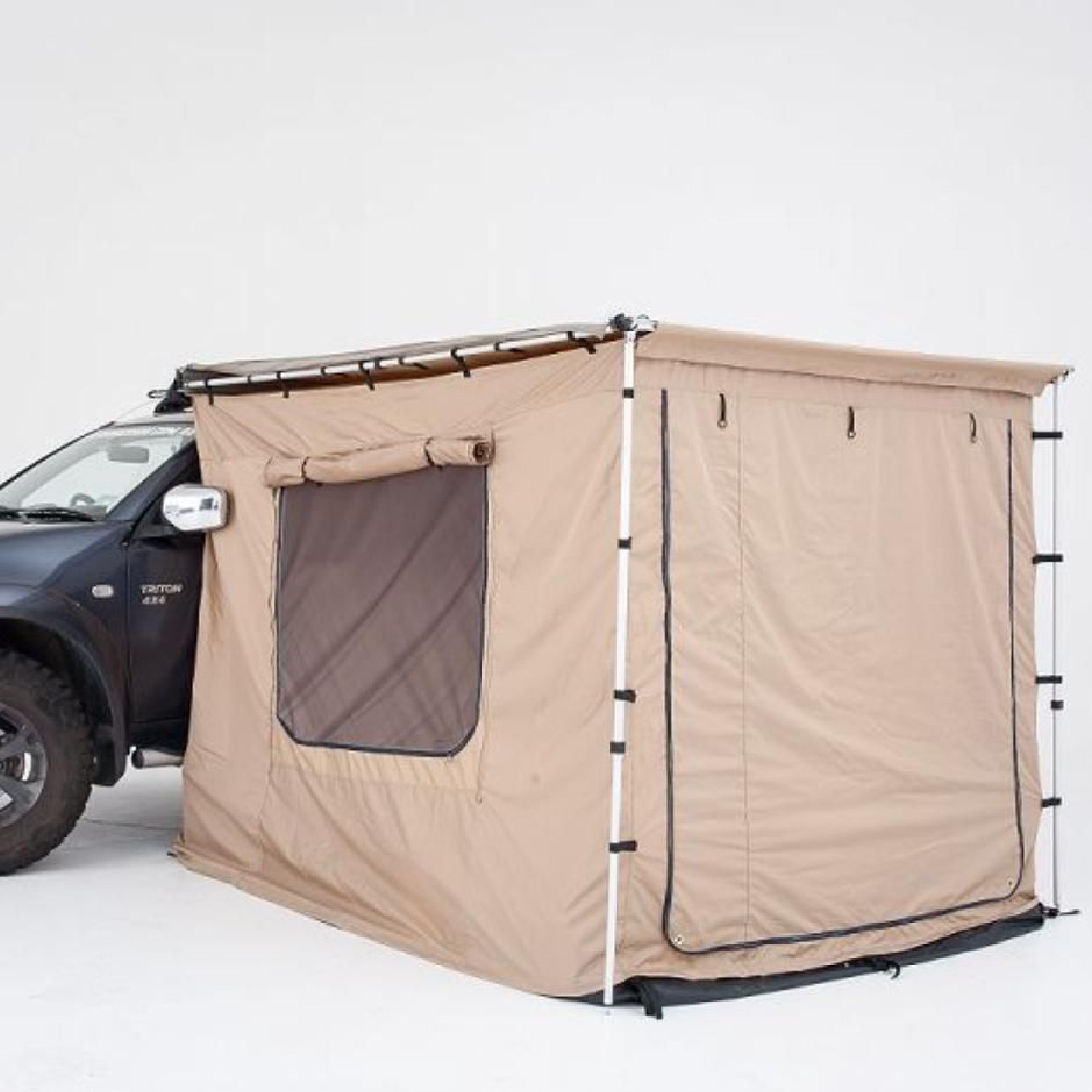 Car awning 2.5x3m with full cover (2 doors & 2 windows, double layer)