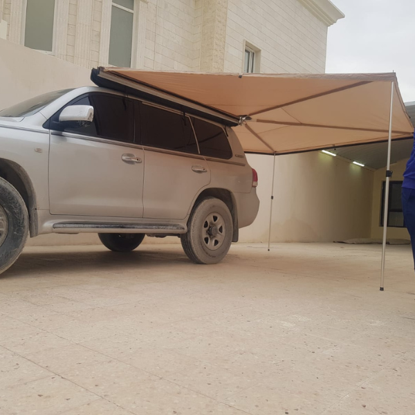 270 Degree 2.5x2.5m Round Car Awning