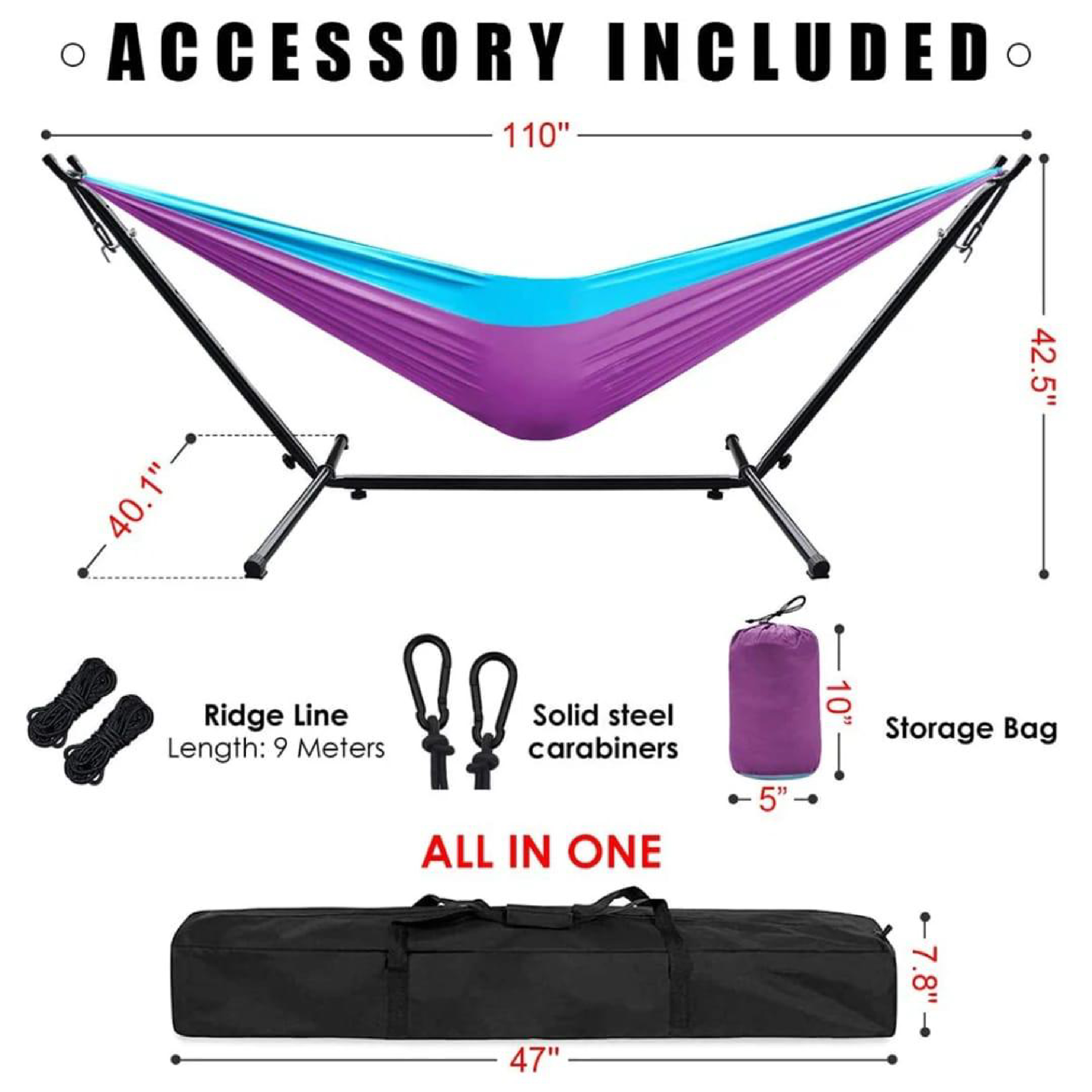 Outdoor Hammock with Frame