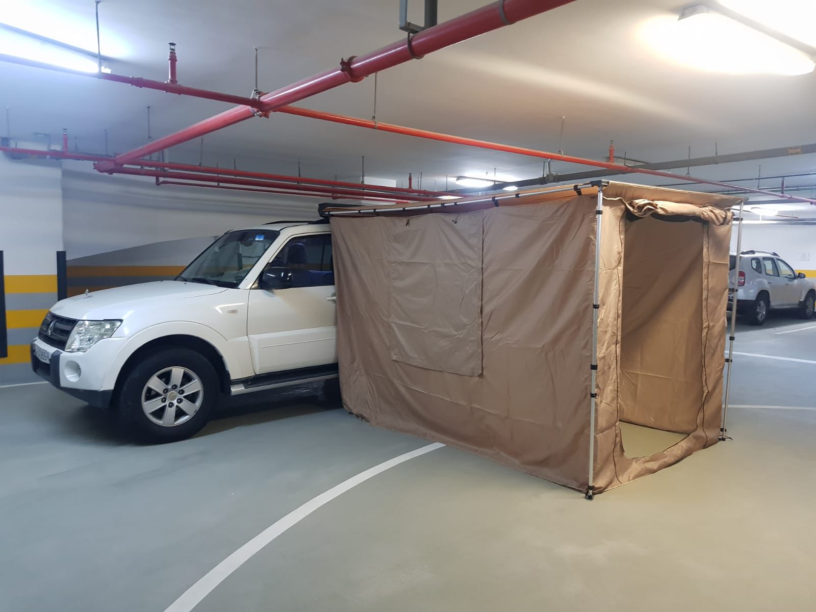 Car awning 2.5x3m with full cover (2 doors & 2 windows, double layer)