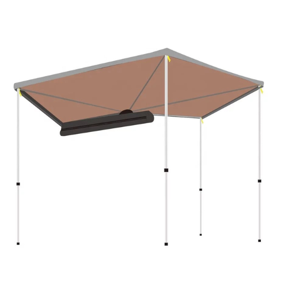270 Degree 2.5x2.5m Round Car Awning