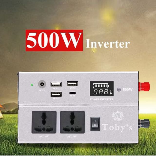 Toby’s BTY-70 Power Station Rechargeable Battery (30000mAh) With 500Watts Inverter