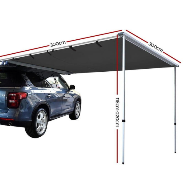 Car side awning