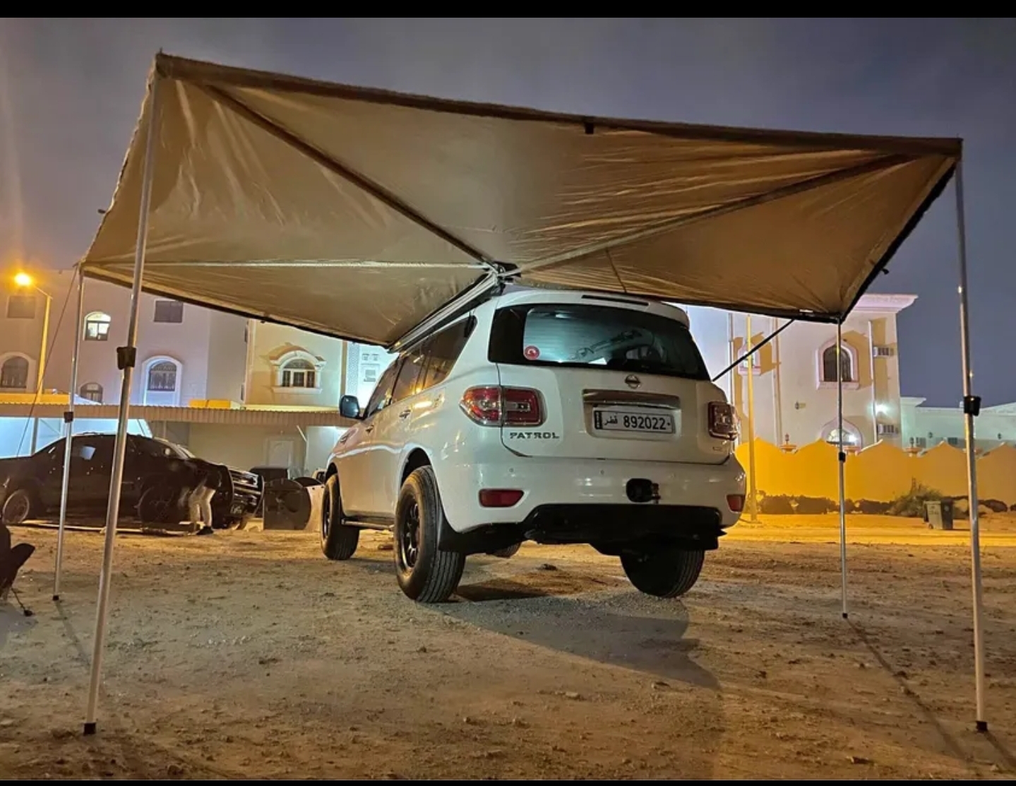 270 Degree 2.5x2.5m Round Car Awning