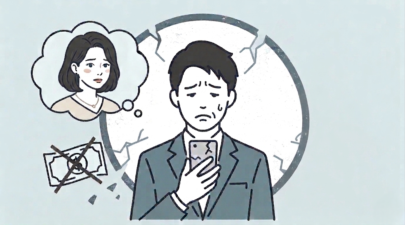 夜職の人とトラブルに遭った人の様子