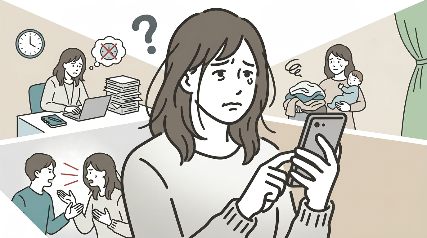 音信不通になった人がいる様子