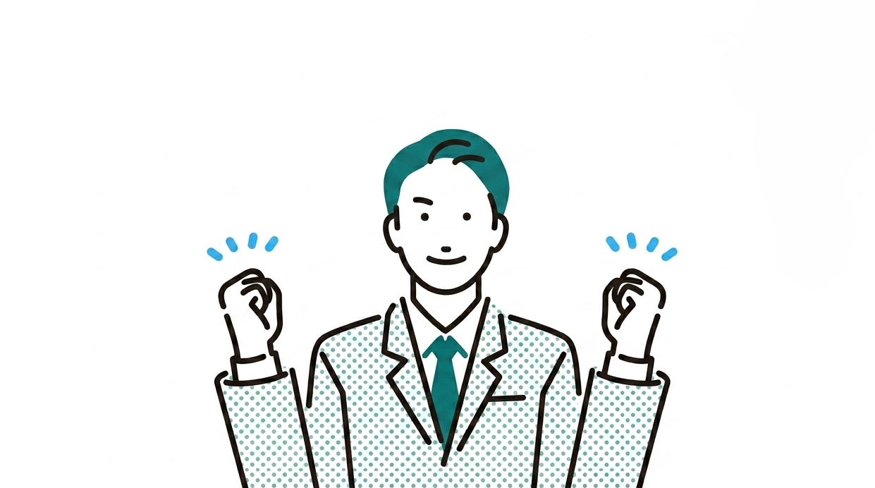 探偵が質問に元気よく答えている様子
