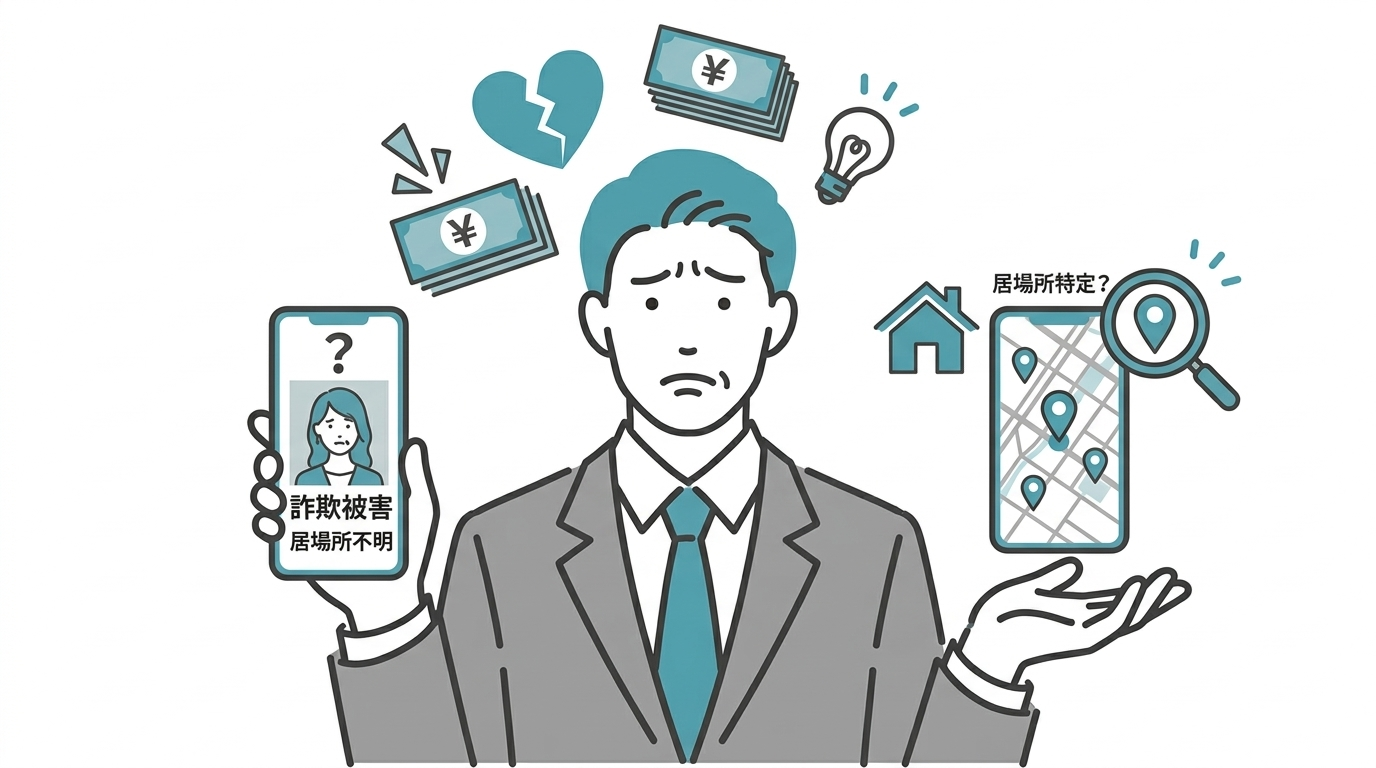 人探しをする際にその目的が明確になっていない様子