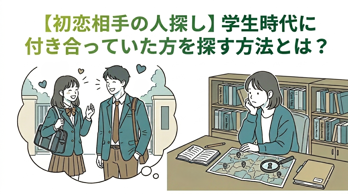 【初恋相手の人探し】学生時代に付き合っていた方を探す方法とは？