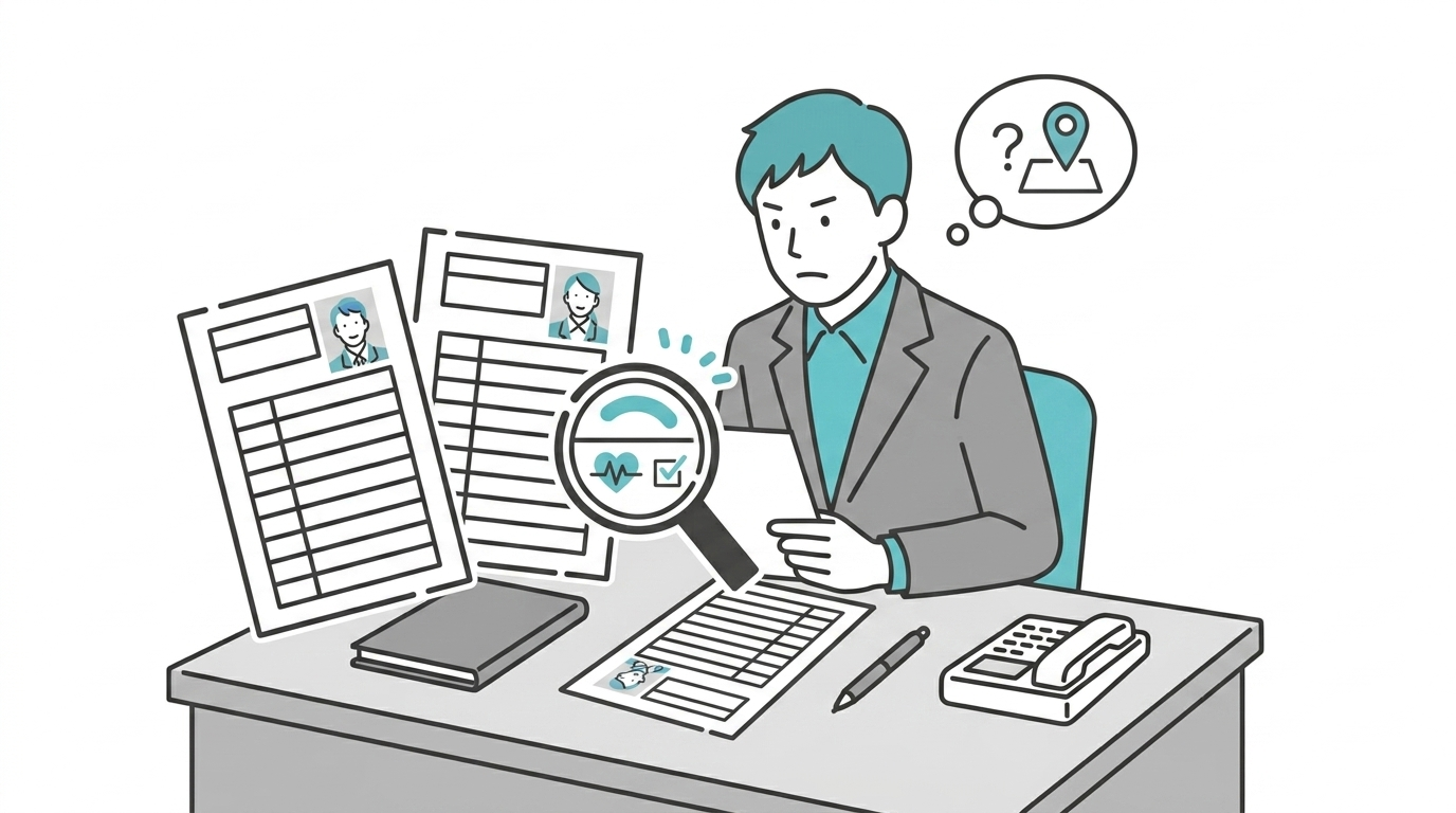 音信不通になった人の生存確認をしている様子