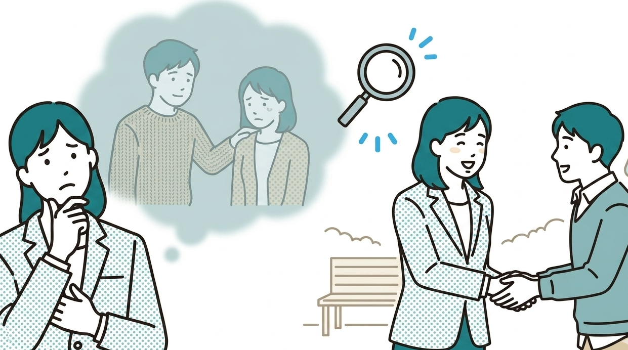 昔の恋人を探したい人の様子