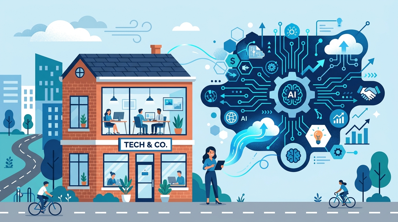 中小企業のAI導入率を示すグラフ