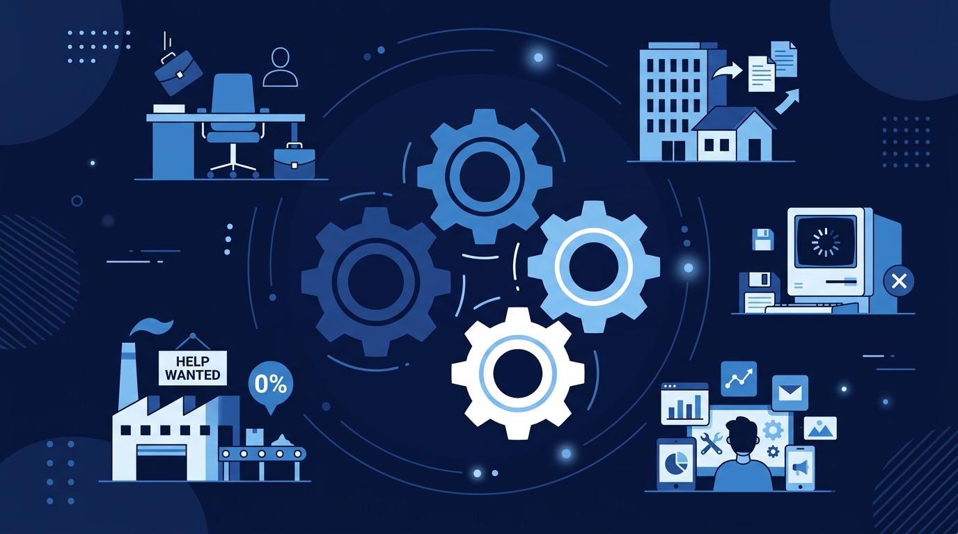 DX失敗の根本原因を示すイメージ