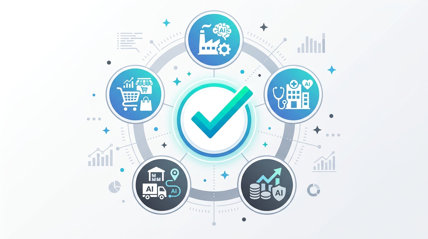 5事例のAI業務自動化効果をまとめた表