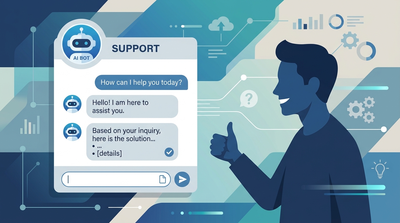 AIチャットボットと議事録AIの導入効果を示す図解