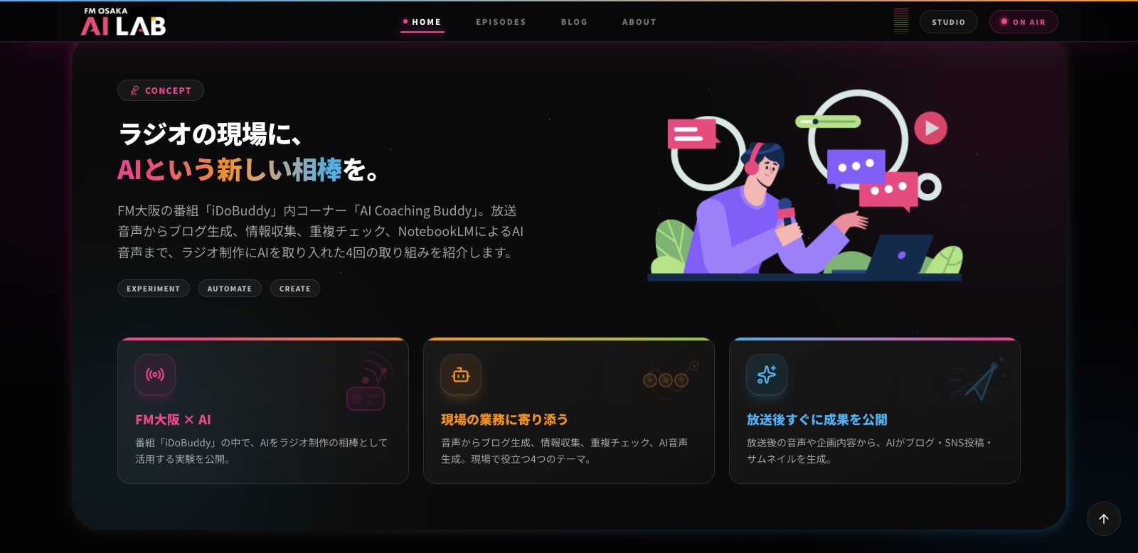 コーナーのコンセプト