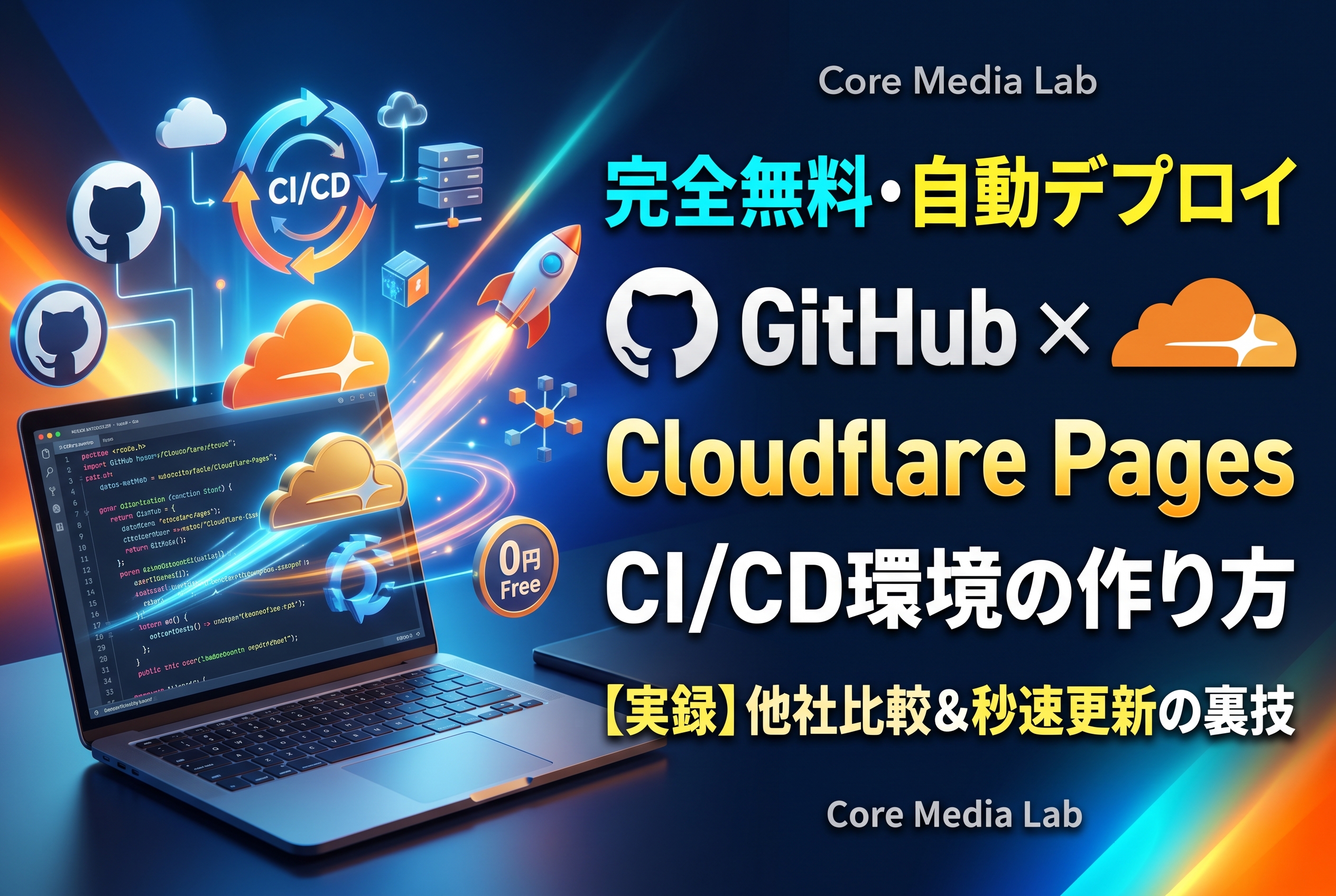 GitHub × Cloudflare Pagesで実現する「完全無料・自動デプロイ環境」の作り方