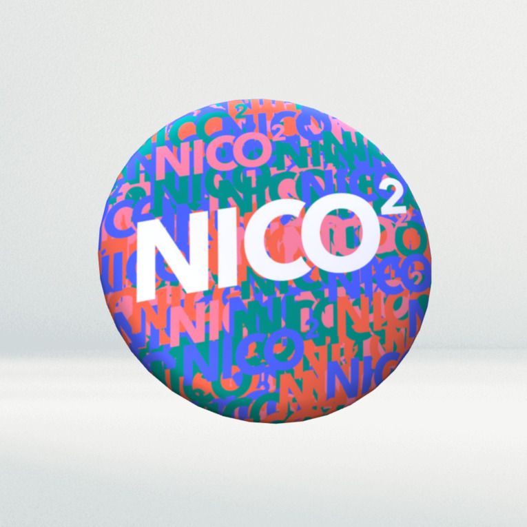 NICO2 グラフィカル缶バッジ