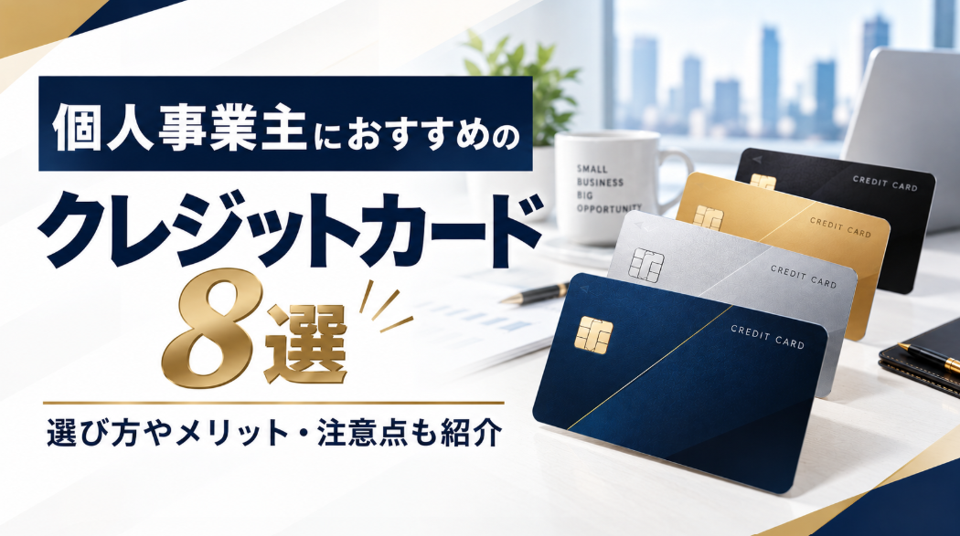 個人事業主におすすめのクレジットカード8選｜選び方やメリット・注意点も紹介