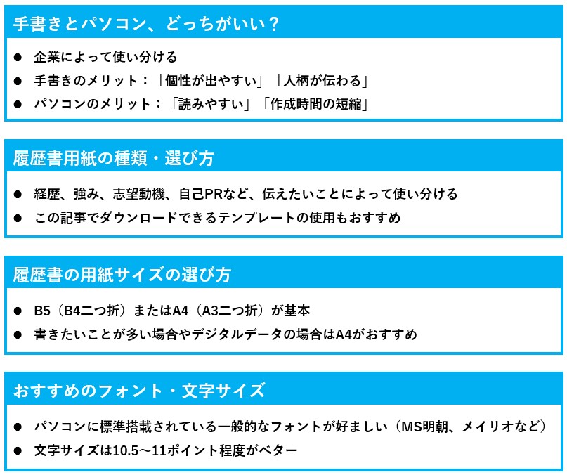 履歴書の書き方完全ガイド！見本・テンプレート付き、NG例も解説
