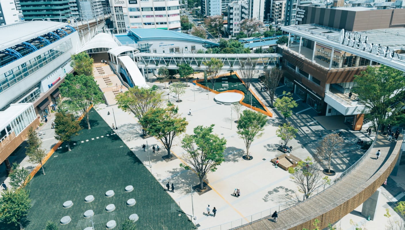 南口都市広場 流山市と連携した公共空間活用事業の取り組み
