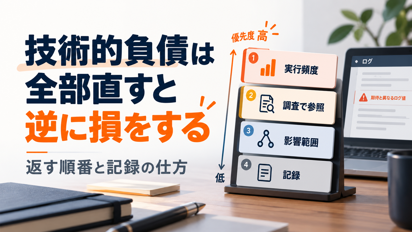 技術的負債は、全部直すと逆に損をする