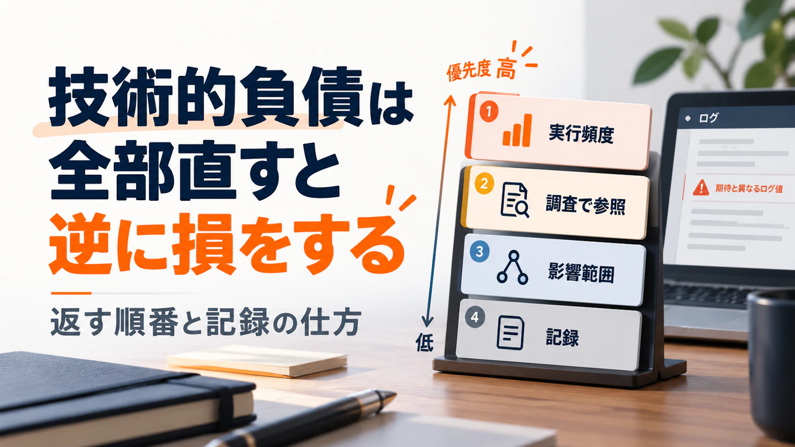 技術的負債は、全部直すと逆に損をする