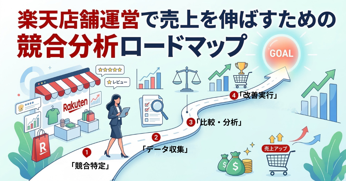 楽天店舗運営で売上を伸ばすための競合分析ロードマップ