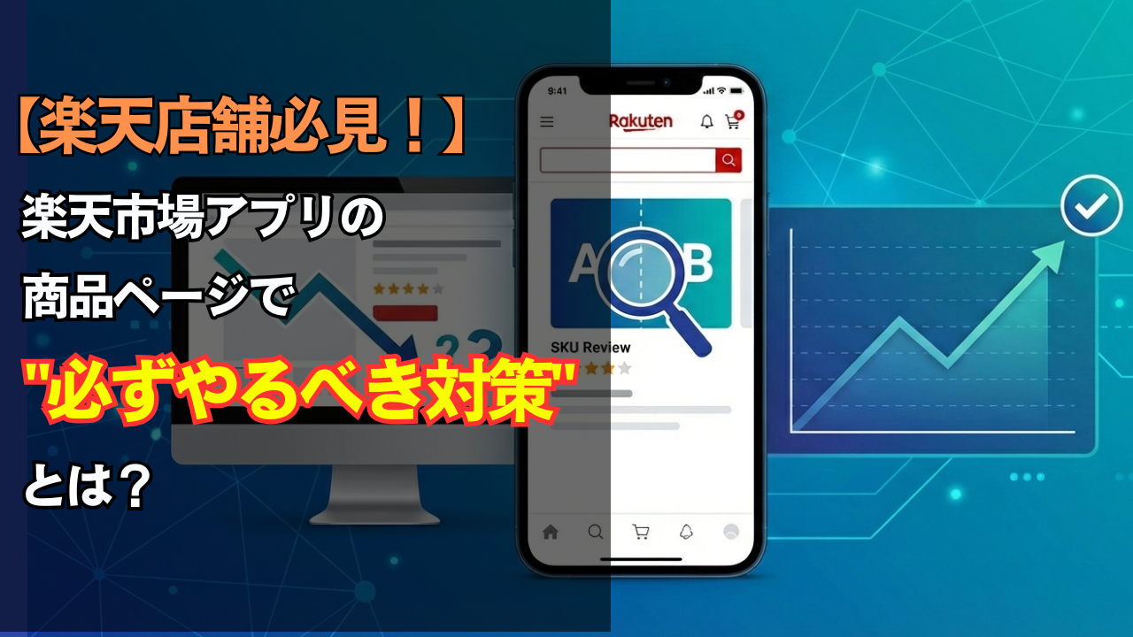 【楽天店舗必見!】楽天市場アプリの商品ページで"必ずやるべき対策"とは?