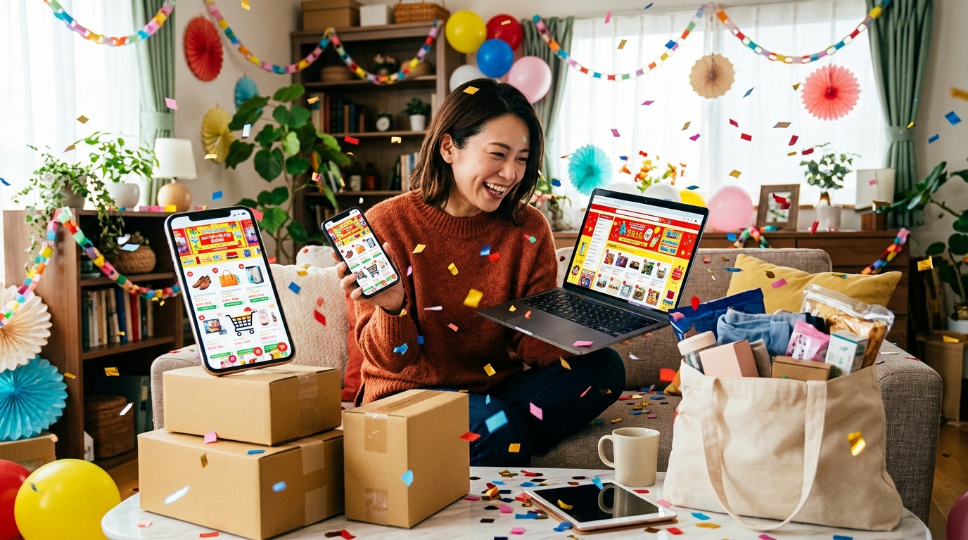 ECセールイベントの盛り上がりイメージ