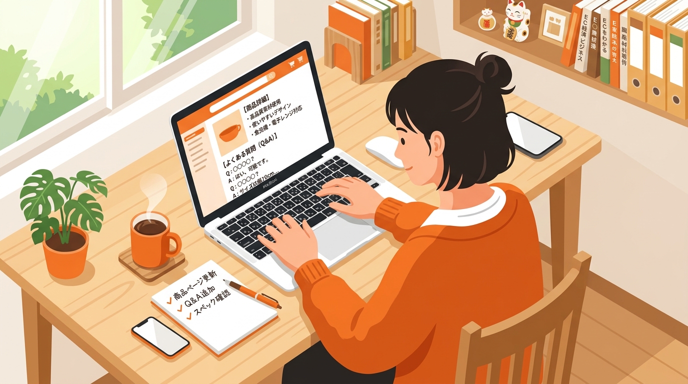 商品説明文の構造化イメージ