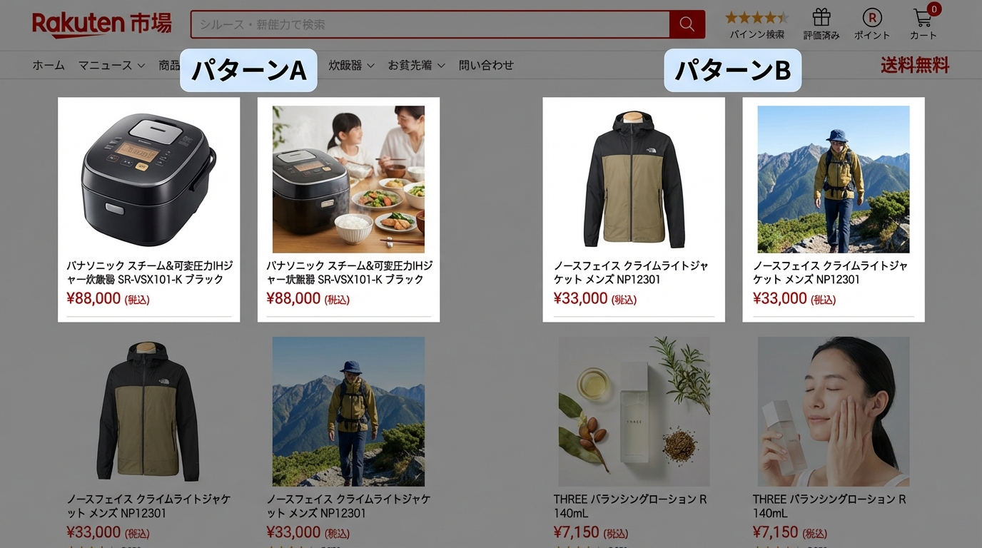 【楽天市場】商品画像のABテストで売上を伸ばす!具体的な手順と成功事例