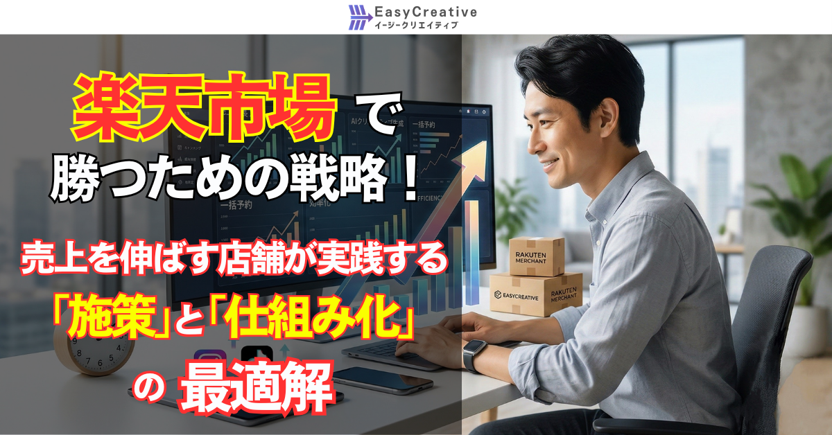 楽天市場で勝つための戦略！売上を伸ばす店舗が実践する「施策」と「仕組み化」の最適解