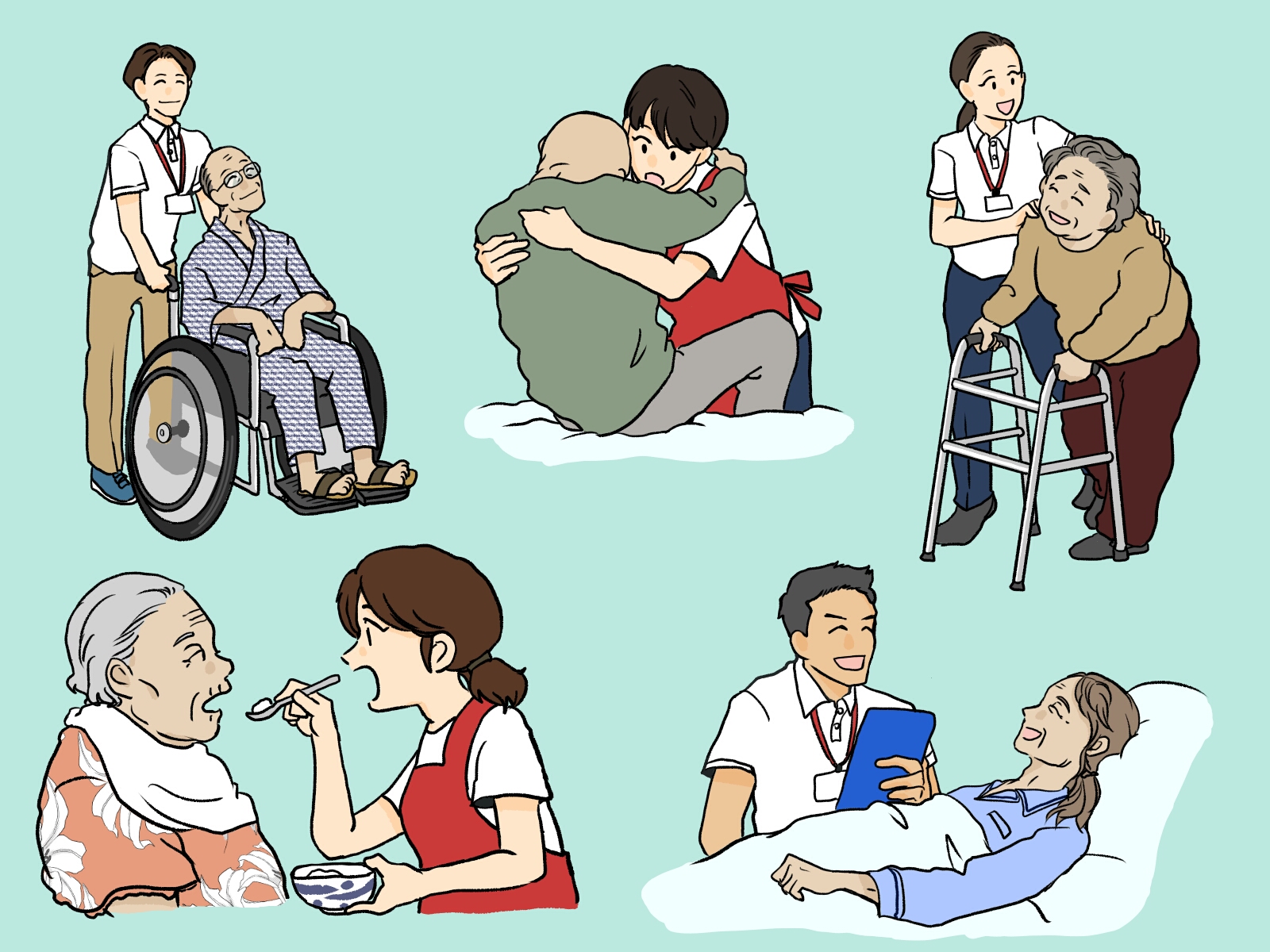 介護される人のイメージ