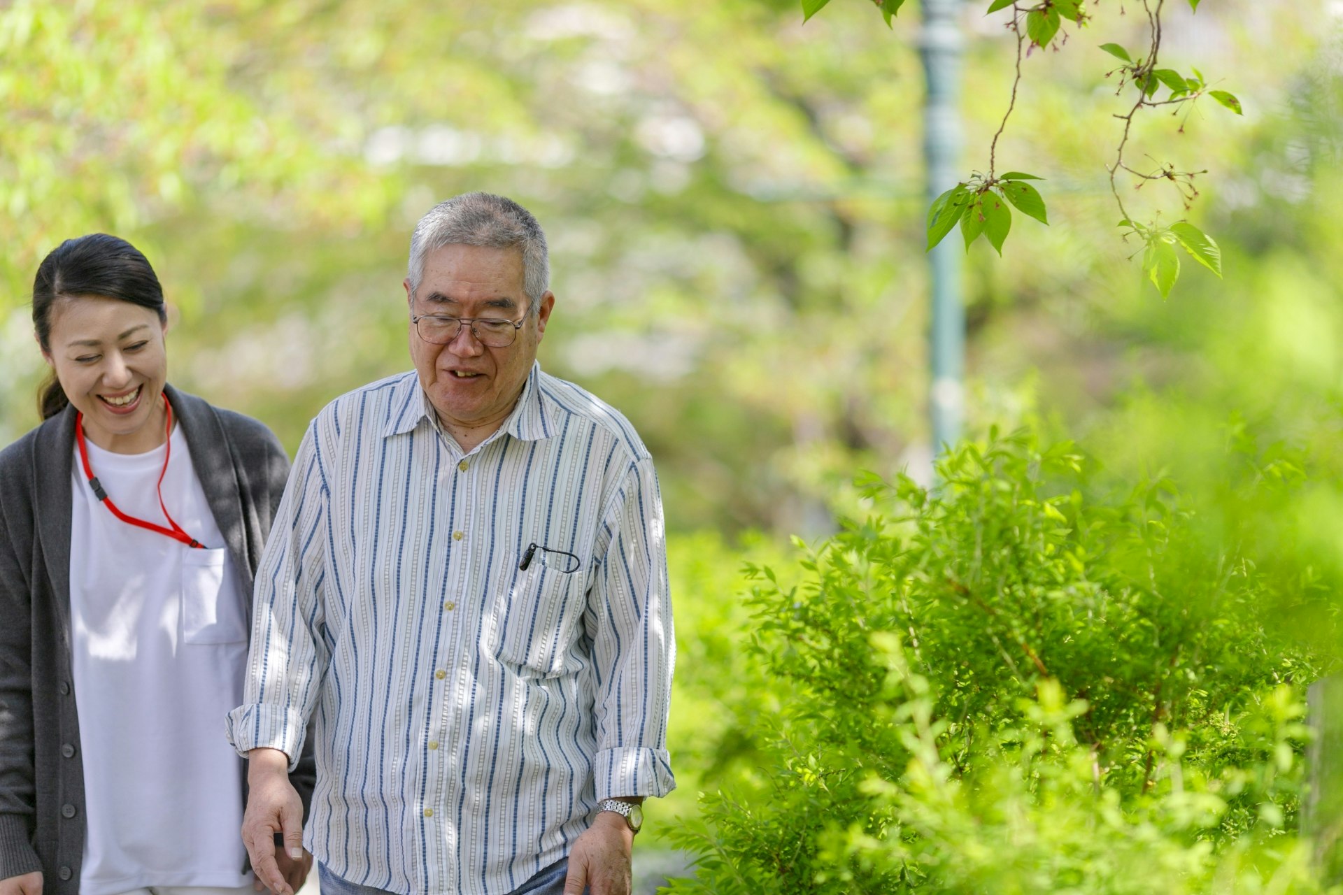 福祉施設の高齢者
